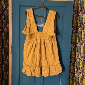 Aerie brown mini halter top dress